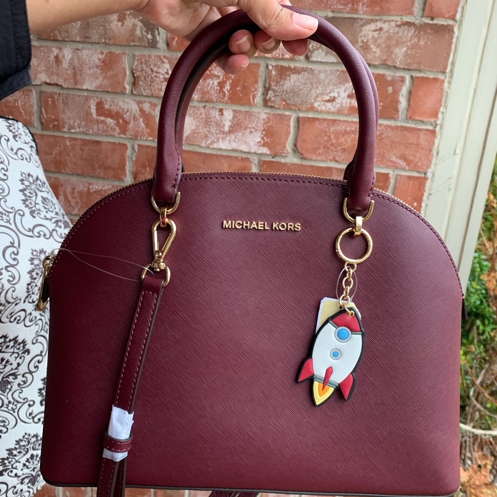 Michael Kors Emmy Large Dome Satchel+ key charm - Picture 5 of 8